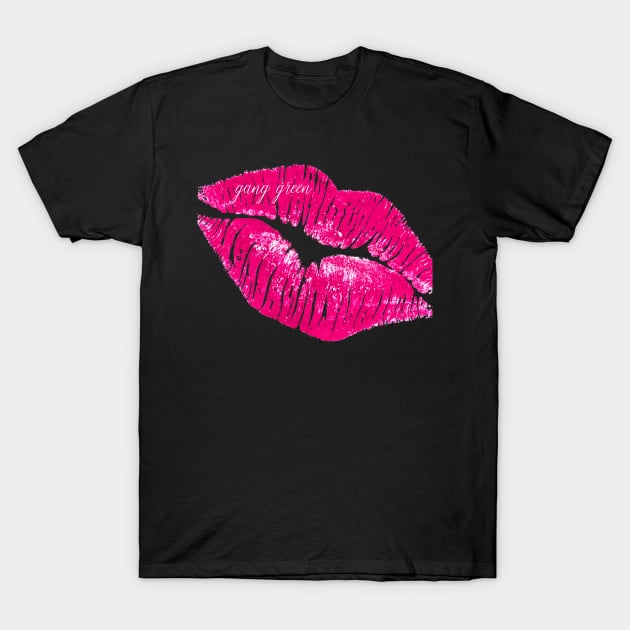 GANG GREEN KISS TEE T-Shirt by Riskystyles